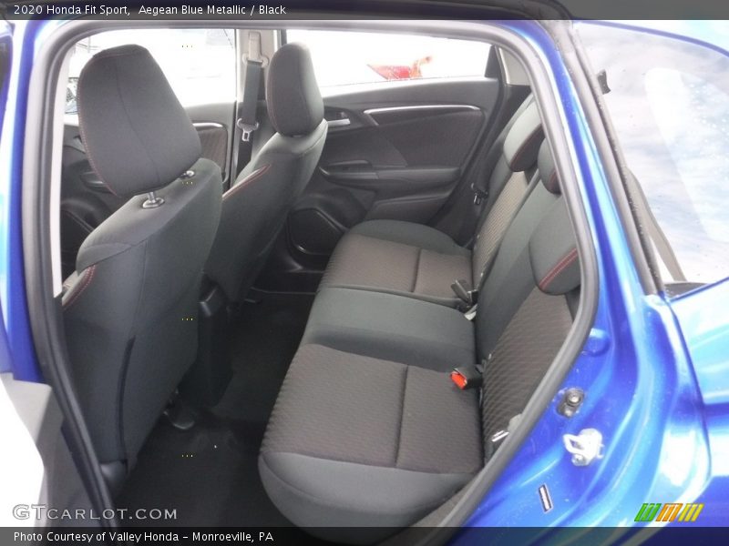 Aegean Blue Metallic / Black 2020 Honda Fit Sport