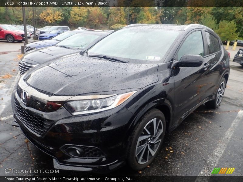 Crystal Black Pearl / Black 2019 Honda HR-V Sport AWD
