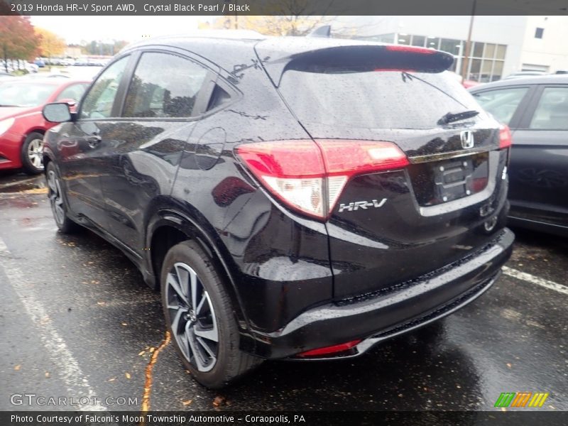 Crystal Black Pearl / Black 2019 Honda HR-V Sport AWD