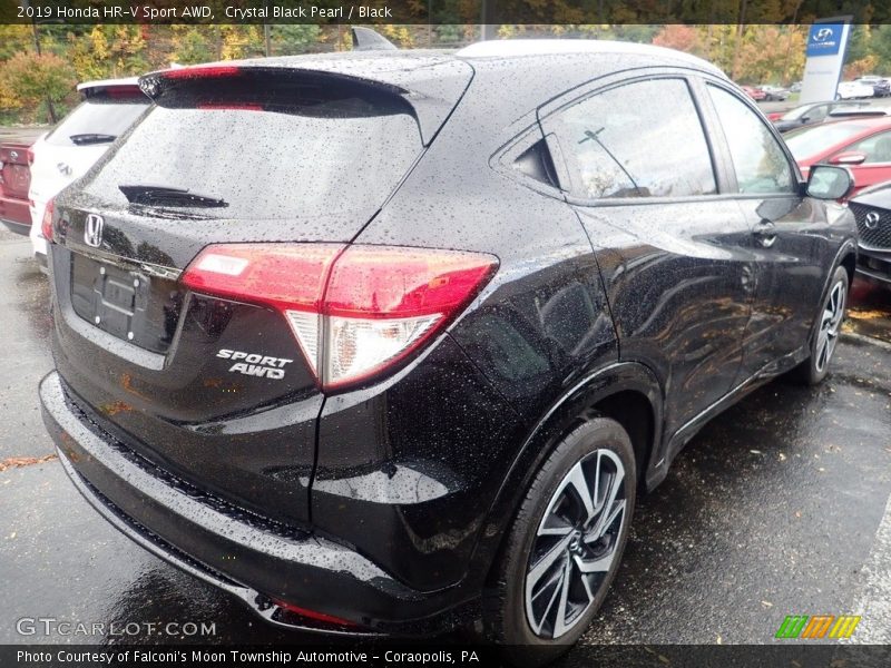 Crystal Black Pearl / Black 2019 Honda HR-V Sport AWD