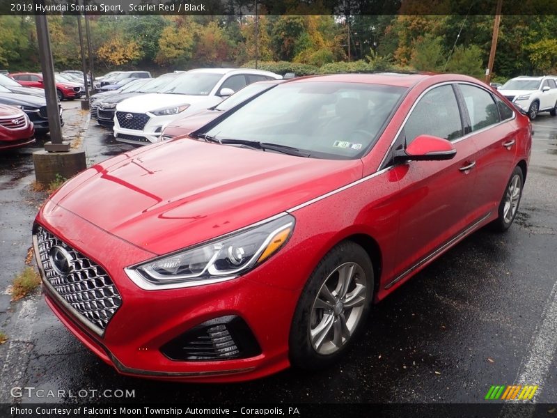 Scarlet Red / Black 2019 Hyundai Sonata Sport