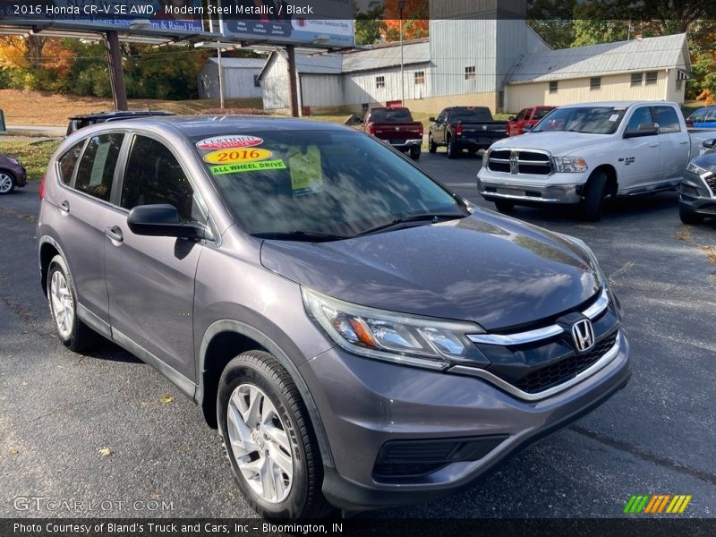 Modern Steel Metallic / Black 2016 Honda CR-V SE AWD