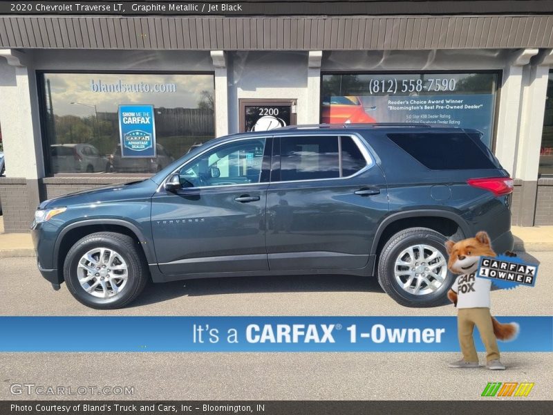 Graphite Metallic / Jet Black 2020 Chevrolet Traverse LT