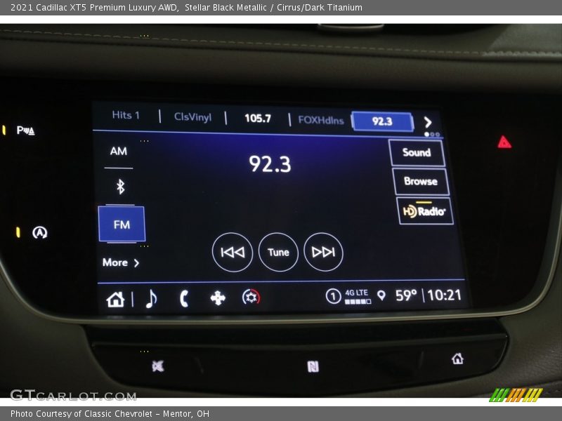Controls of 2021 XT5 Premium Luxury AWD