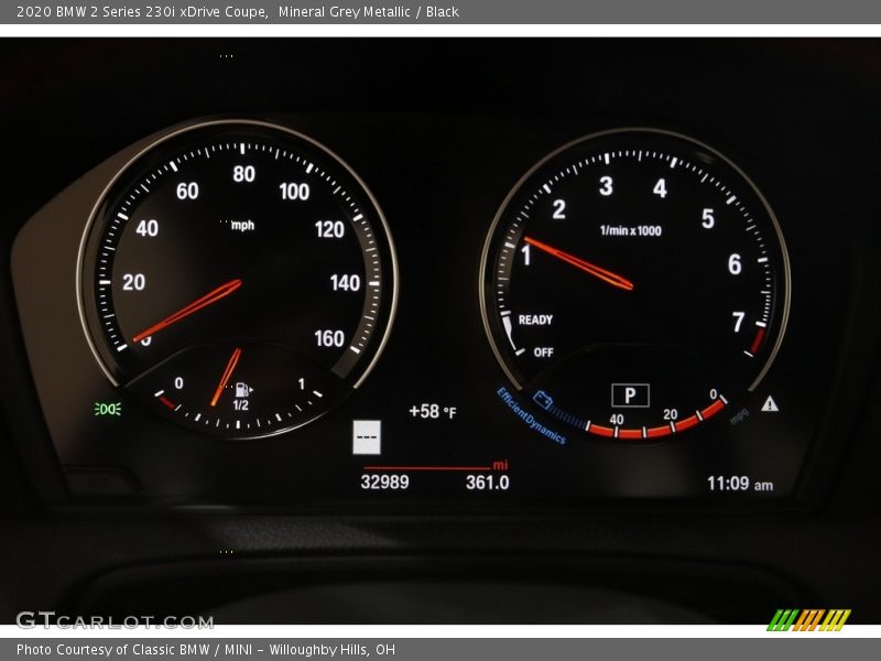 Mineral Grey Metallic / Black 2020 BMW 2 Series 230i xDrive Coupe