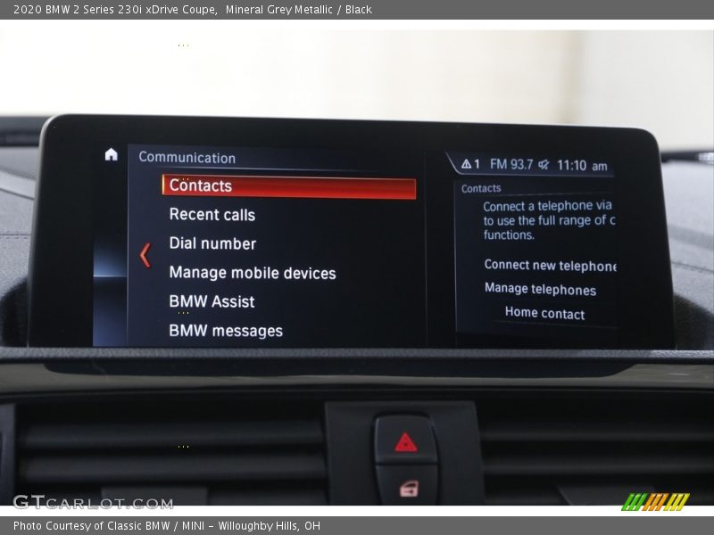 Mineral Grey Metallic / Black 2020 BMW 2 Series 230i xDrive Coupe
