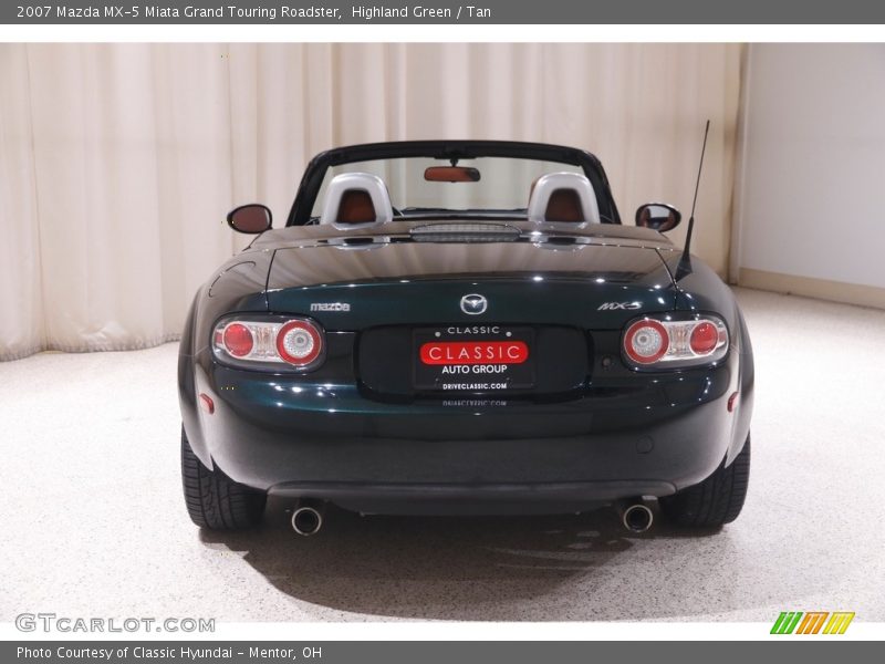 Highland Green / Tan 2007 Mazda MX-5 Miata Grand Touring Roadster