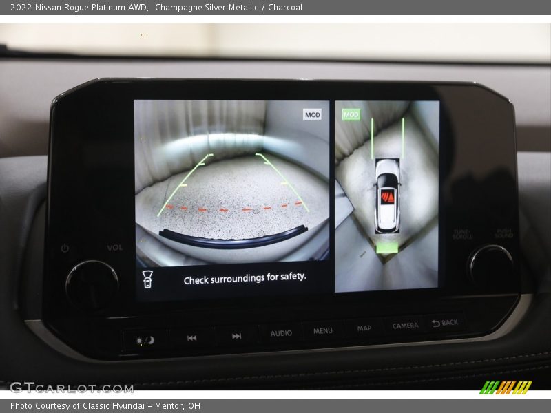 Controls of 2022 Rogue Platinum AWD