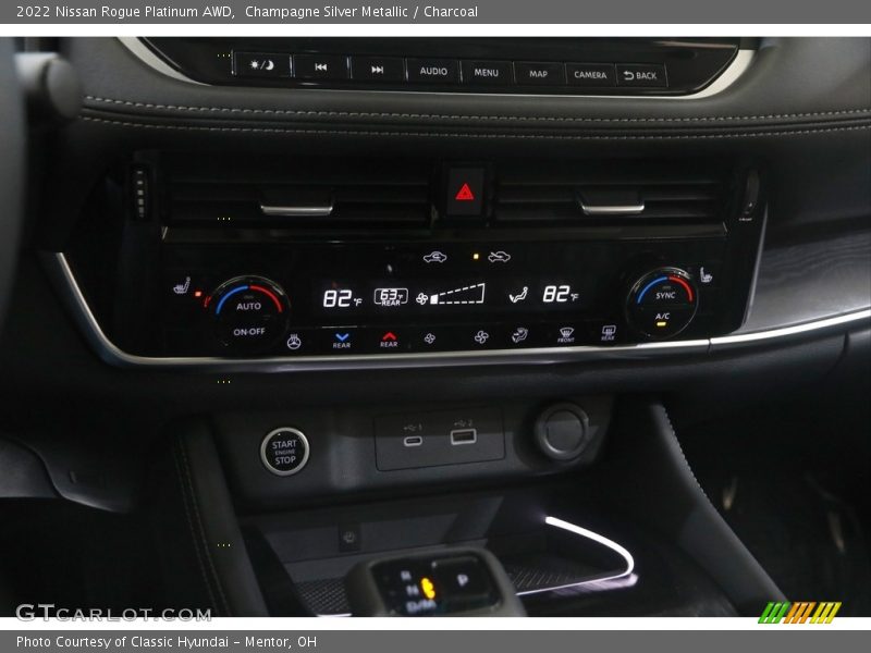 Controls of 2022 Rogue Platinum AWD