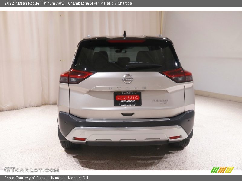 Champagne Silver Metallic / Charcoal 2022 Nissan Rogue Platinum AWD