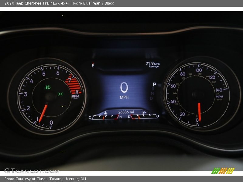 Hydro Blue Pearl / Black 2020 Jeep Cherokee Trailhawk 4x4