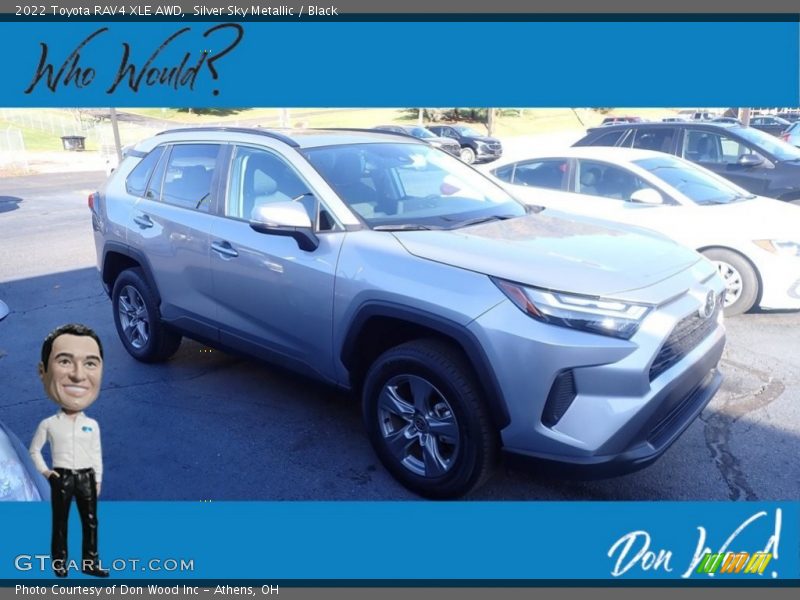 Silver Sky Metallic / Black 2022 Toyota RAV4 XLE AWD