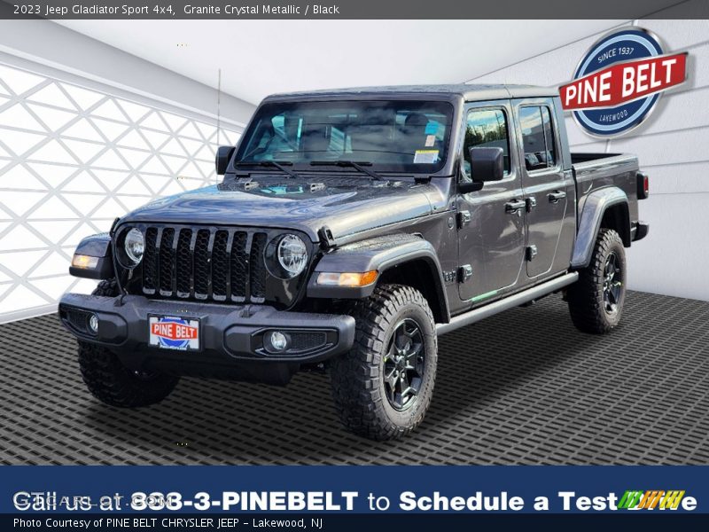 Granite Crystal Metallic / Black 2023 Jeep Gladiator Sport 4x4