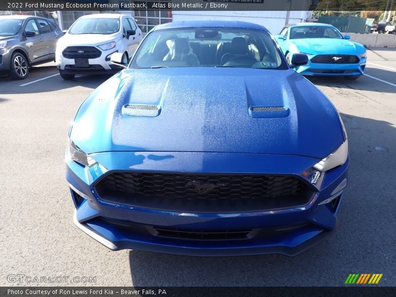 Atlas Blue Metallic / Ebony 2022 Ford Mustang Ecoboost Premium Fastback