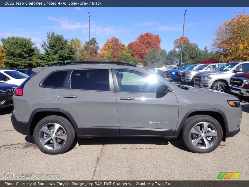 Sting-Gray / Black 2022 Jeep Cherokee Limited 4x4