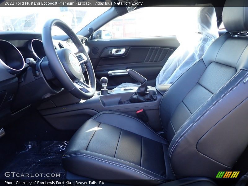 Atlas Blue Metallic / Ebony 2022 Ford Mustang Ecoboost Premium Fastback