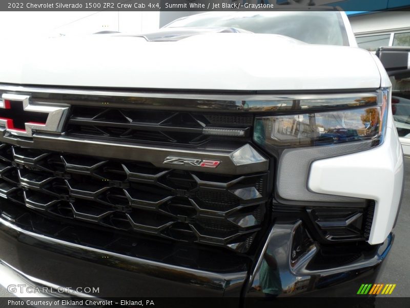 Summit White / Jet Black/­Graystone 2022 Chevrolet Silverado 1500 ZR2 Crew Cab 4x4