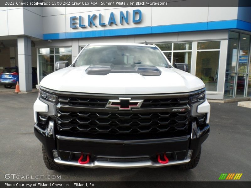Summit White / Jet Black/­Graystone 2022 Chevrolet Silverado 1500 ZR2 Crew Cab 4x4