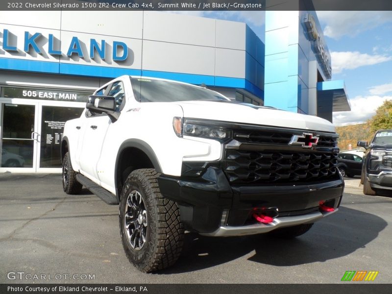 Summit White / Jet Black/­Graystone 2022 Chevrolet Silverado 1500 ZR2 Crew Cab 4x4