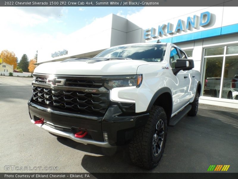 Summit White / Jet Black/­Graystone 2022 Chevrolet Silverado 1500 ZR2 Crew Cab 4x4