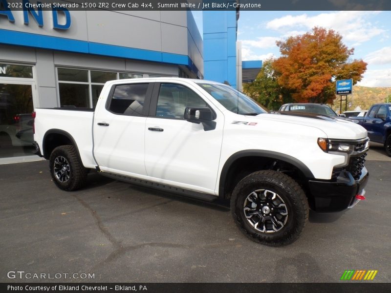 Summit White / Jet Black/­Graystone 2022 Chevrolet Silverado 1500 ZR2 Crew Cab 4x4