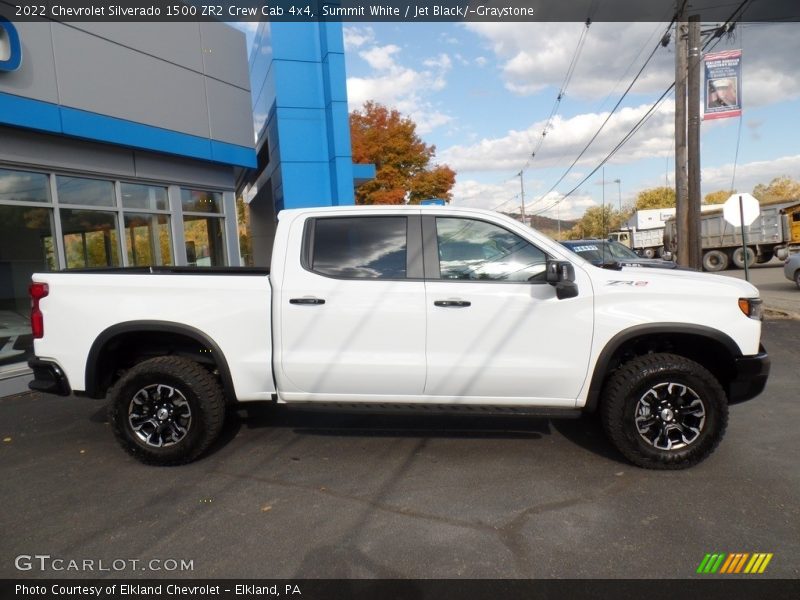 Summit White / Jet Black/­Graystone 2022 Chevrolet Silverado 1500 ZR2 Crew Cab 4x4