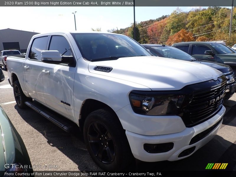 Bright White / Black 2020 Ram 1500 Big Horn Night Edition Crew Cab 4x4