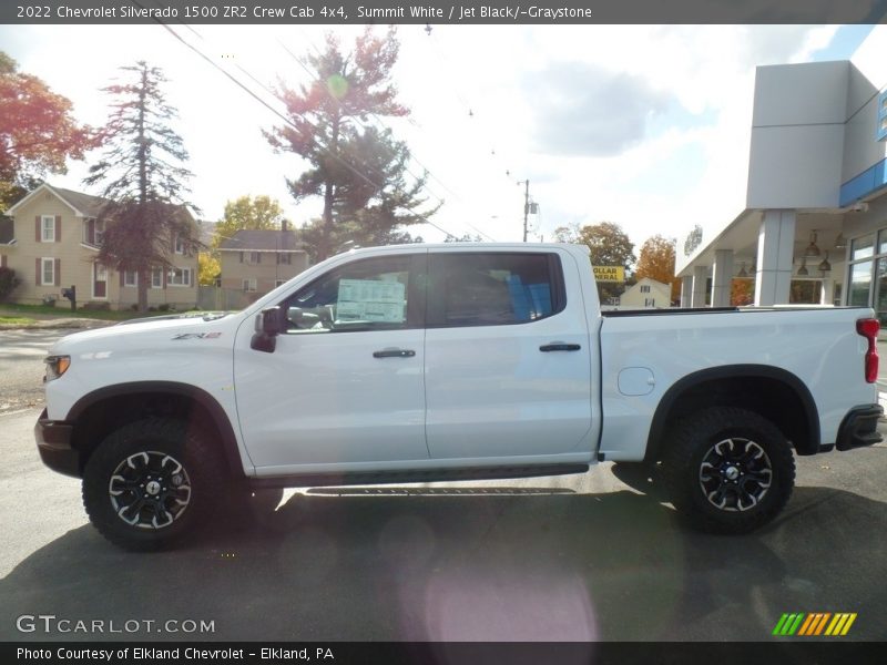 Summit White / Jet Black/­Graystone 2022 Chevrolet Silverado 1500 ZR2 Crew Cab 4x4