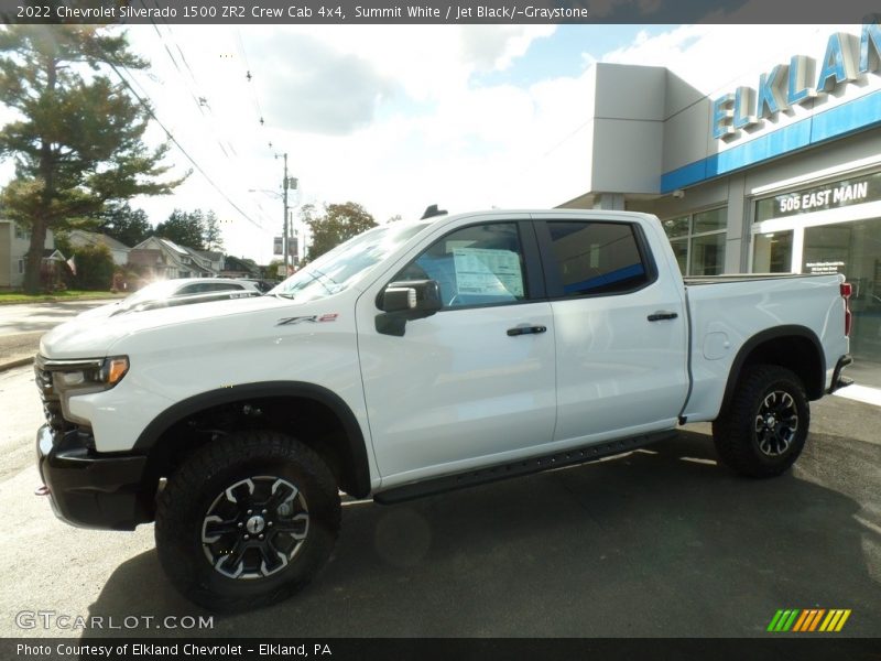 Summit White / Jet Black/­Graystone 2022 Chevrolet Silverado 1500 ZR2 Crew Cab 4x4