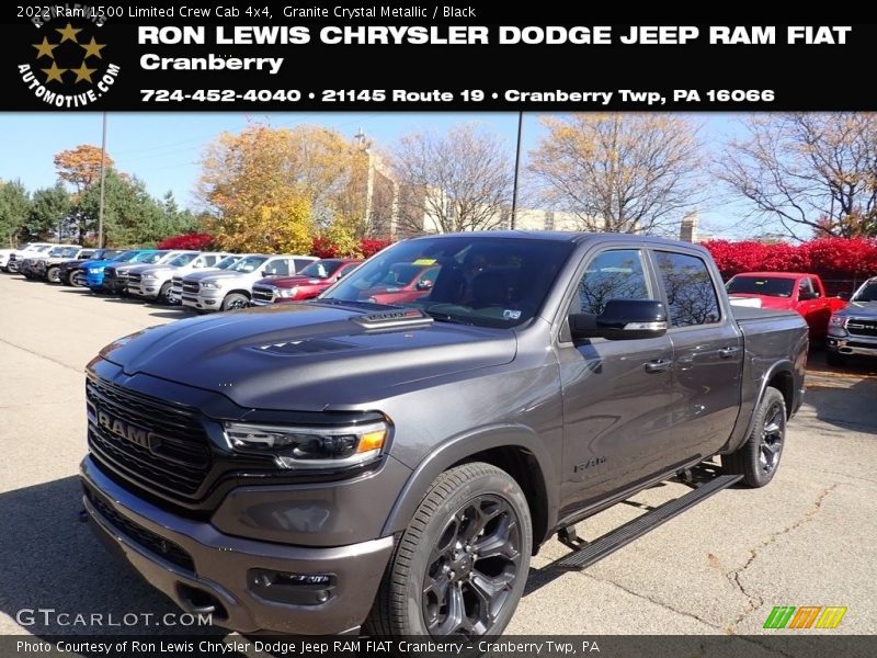 Granite Crystal Metallic / Black 2022 Ram 1500 Limited Crew Cab 4x4