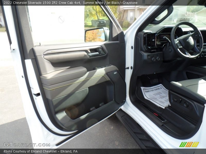 Summit White / Jet Black/­Graystone 2022 Chevrolet Silverado 1500 ZR2 Crew Cab 4x4