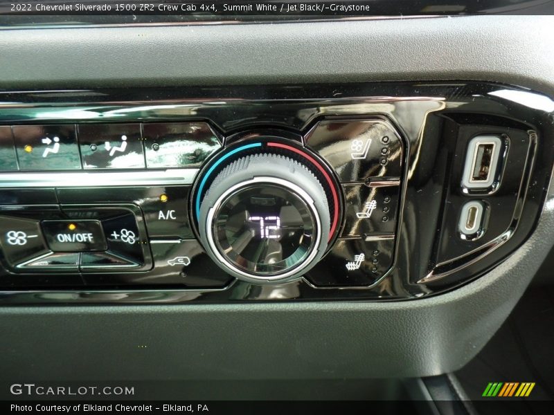 Summit White / Jet Black/­Graystone 2022 Chevrolet Silverado 1500 ZR2 Crew Cab 4x4