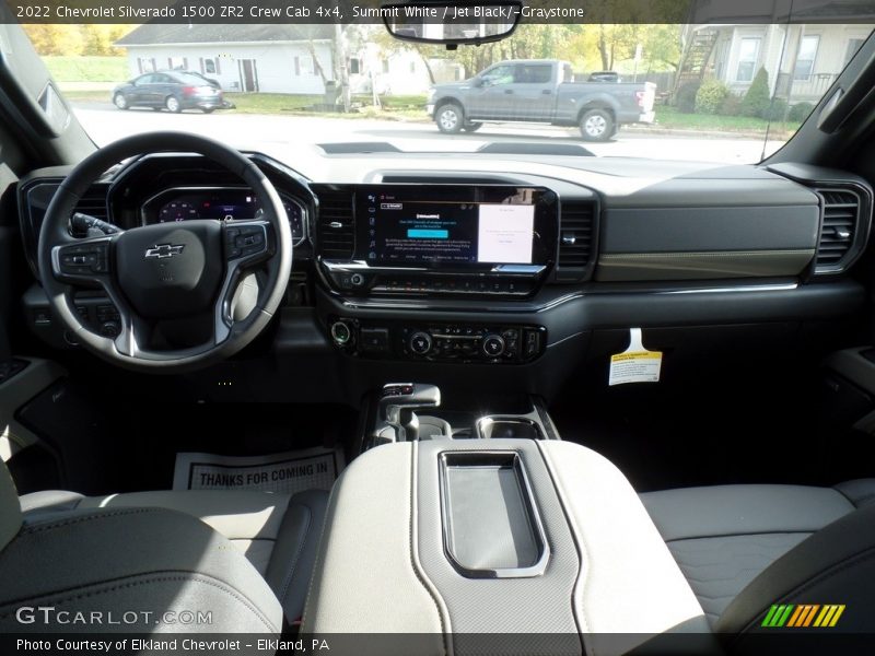 Summit White / Jet Black/­Graystone 2022 Chevrolet Silverado 1500 ZR2 Crew Cab 4x4