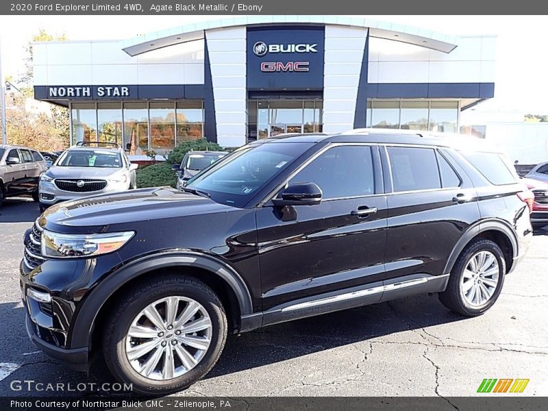 Agate Black Metallic / Ebony 2020 Ford Explorer Limited 4WD