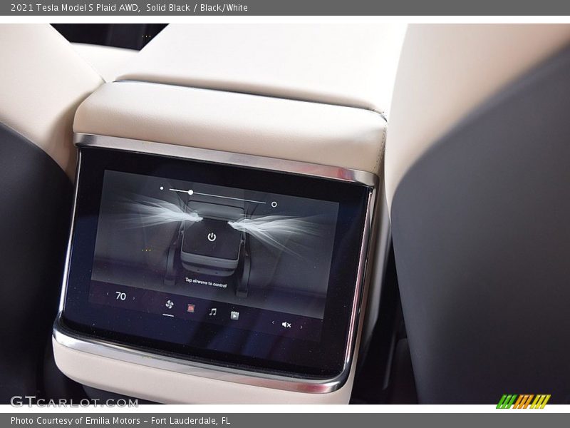 Solid Black / Black/White 2021 Tesla Model S Plaid AWD