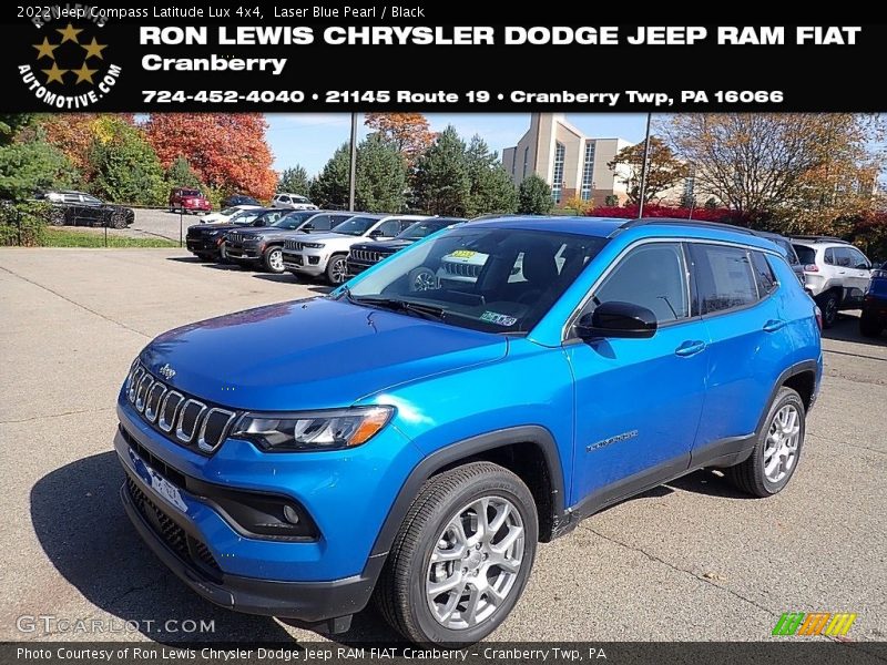Laser Blue Pearl / Black 2022 Jeep Compass Latitude Lux 4x4