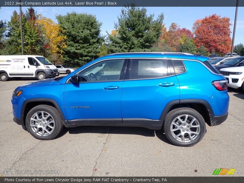 Laser Blue Pearl / Black 2022 Jeep Compass Latitude Lux 4x4