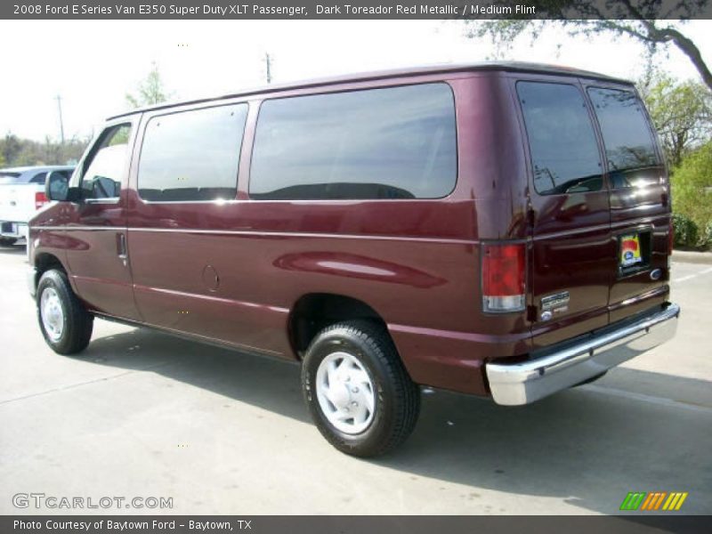 Dark Toreador Red Metallic / Medium Flint 2008 Ford E Series Van E350 Super Duty XLT Passenger