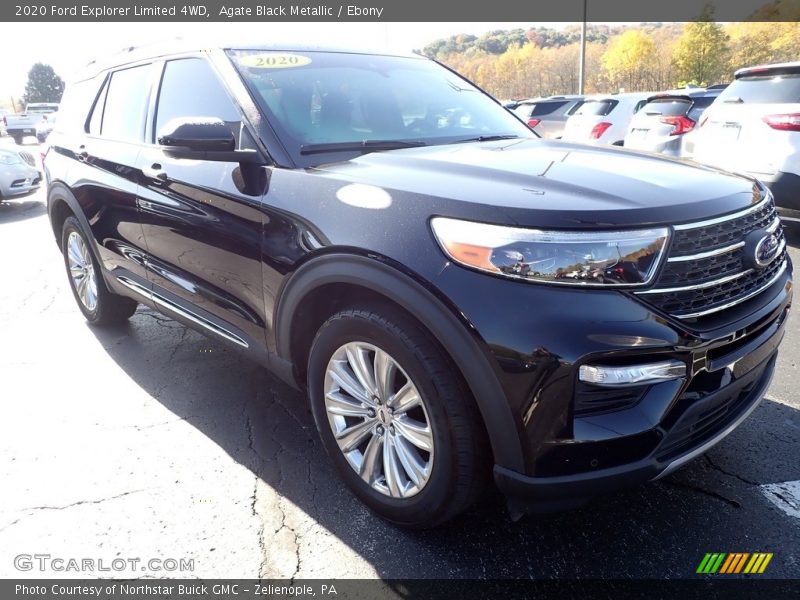 Agate Black Metallic / Ebony 2020 Ford Explorer Limited 4WD