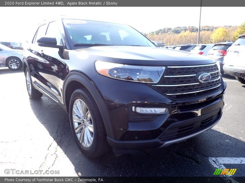 Agate Black Metallic / Ebony 2020 Ford Explorer Limited 4WD