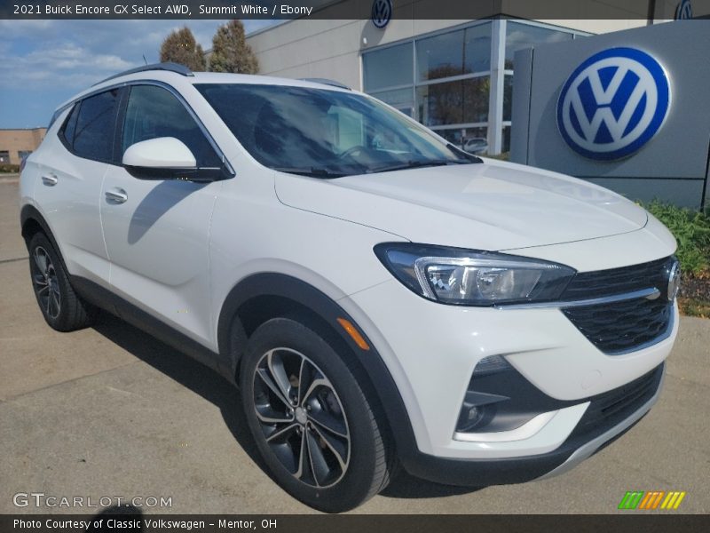 Summit White / Ebony 2021 Buick Encore GX Select AWD