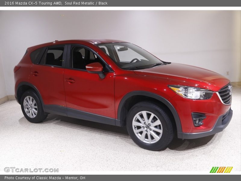 Soul Red Metallic / Black 2016 Mazda CX-5 Touring AWD