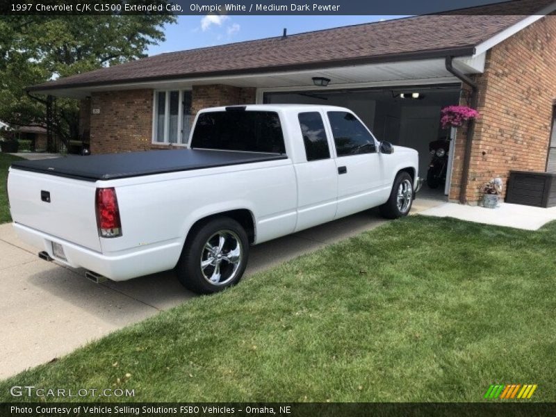 Olympic White / Medium Dark Pewter 1997 Chevrolet C/K C1500 Extended Cab