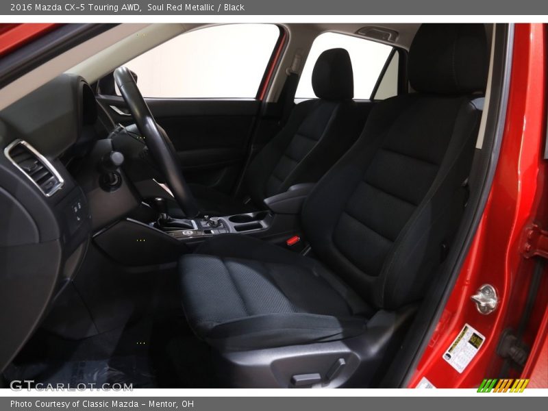 Soul Red Metallic / Black 2016 Mazda CX-5 Touring AWD
