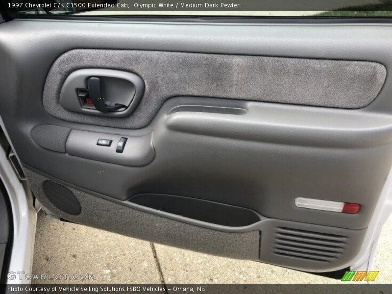 Olympic White / Medium Dark Pewter 1997 Chevrolet C/K C1500 Extended Cab