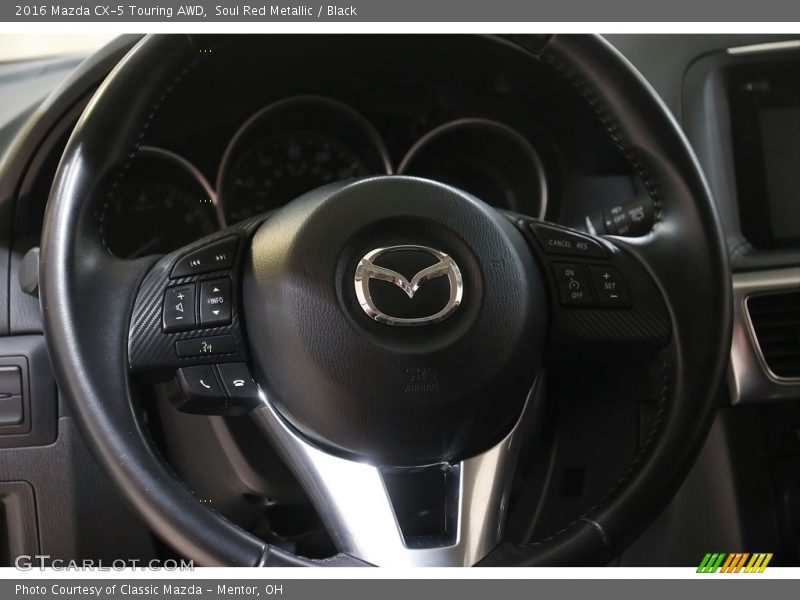 Soul Red Metallic / Black 2016 Mazda CX-5 Touring AWD