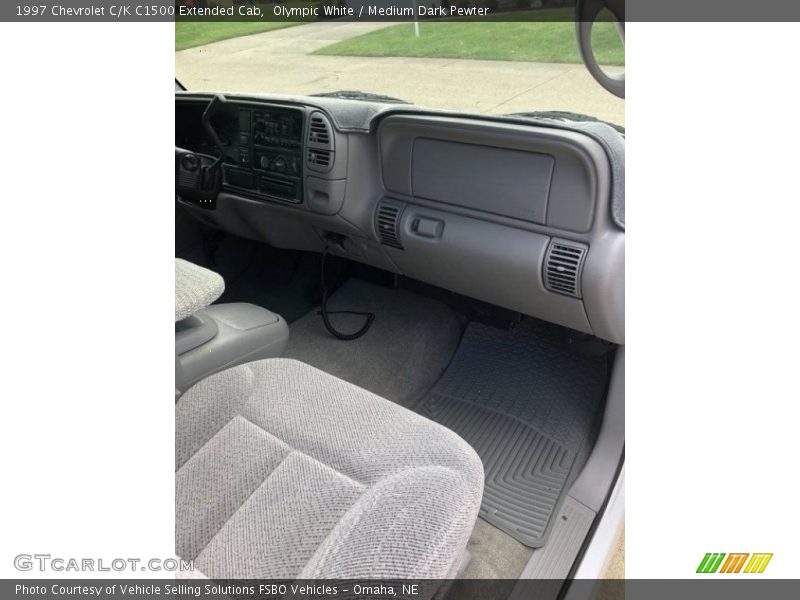 Olympic White / Medium Dark Pewter 1997 Chevrolet C/K C1500 Extended Cab