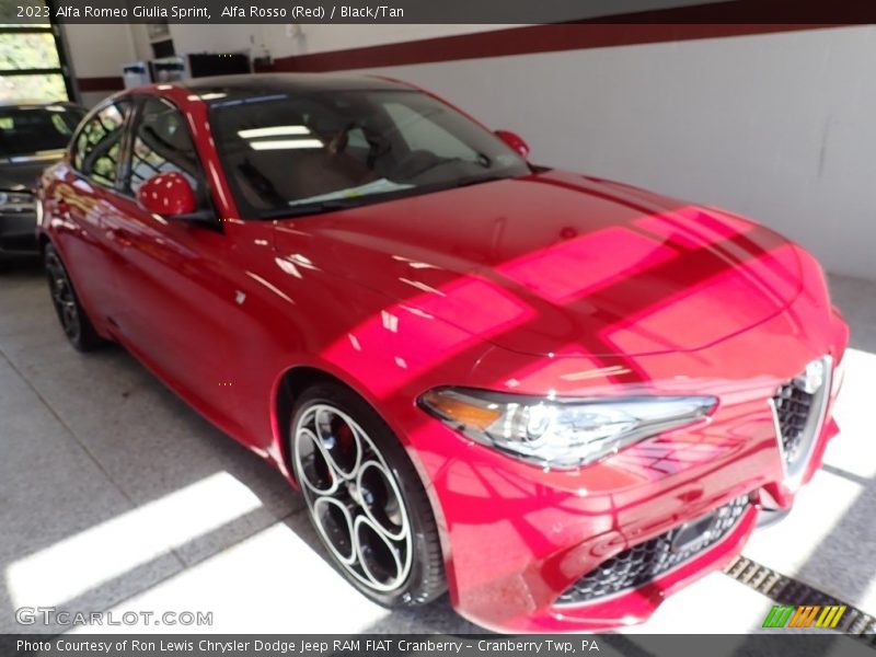 Alfa Rosso (Red) / Black/Tan 2023 Alfa Romeo Giulia Sprint
