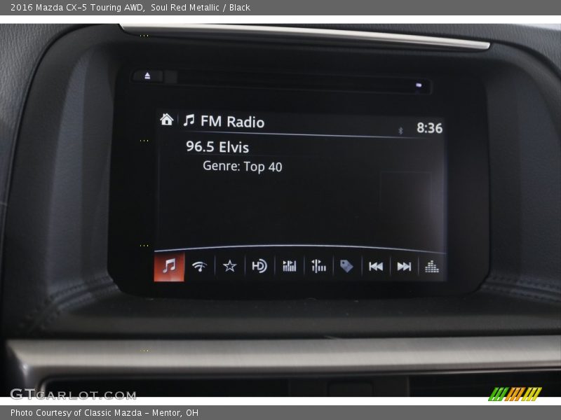 Soul Red Metallic / Black 2016 Mazda CX-5 Touring AWD
