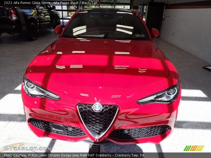 Alfa Rosso (Red) / Black/Tan 2023 Alfa Romeo Giulia Sprint